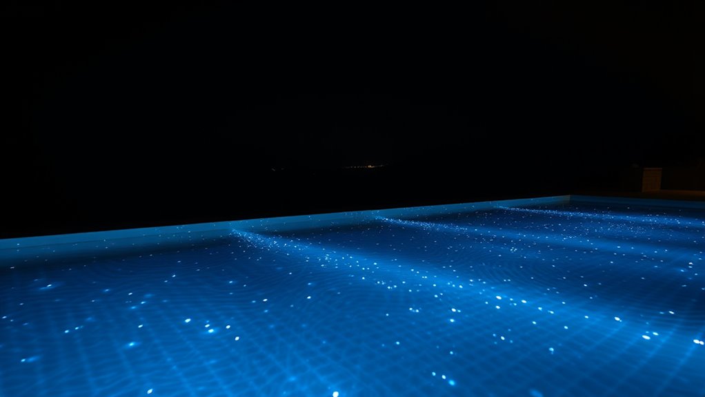 starry pool lighting ambiance