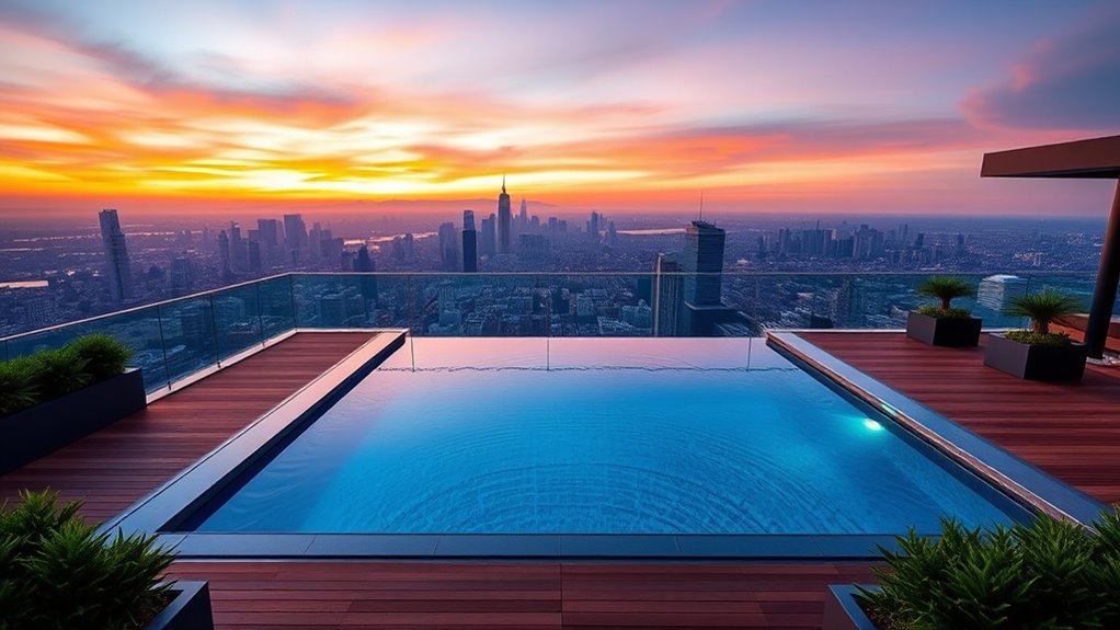 stunning rooftop infinity pools