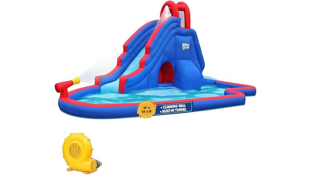 sunny inflatable water slide