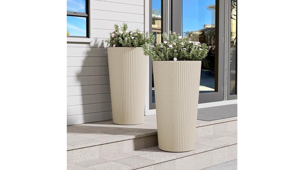 tall outdoor plant planters