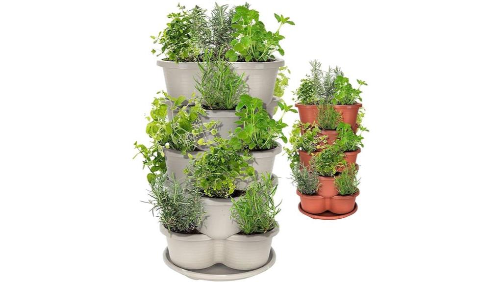 tiered garden planter system