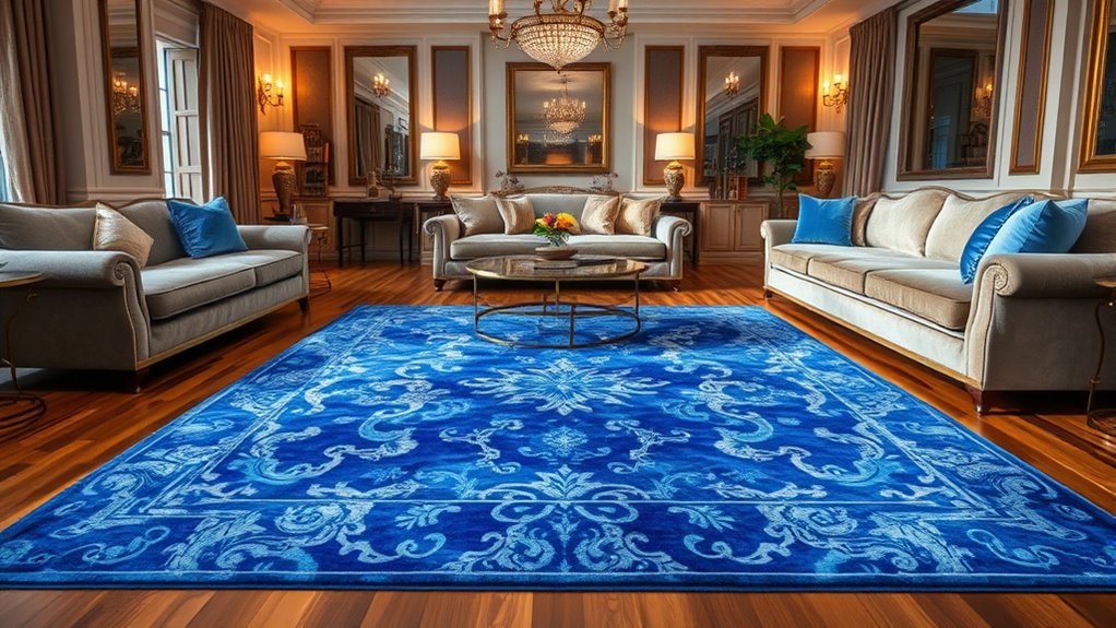 top blue silk rug picks