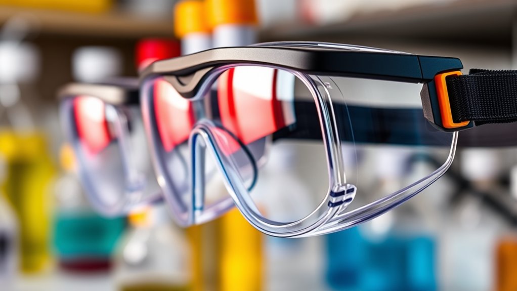 top chemical resistant safety goggles
