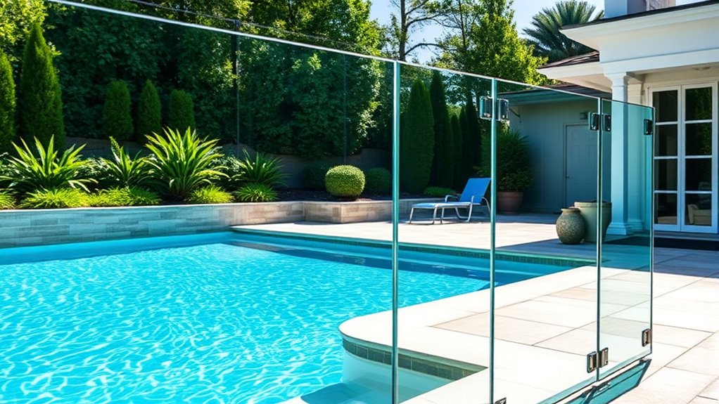 top frameless pool fence options