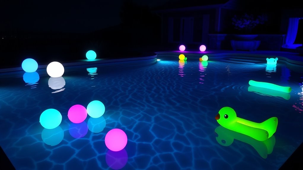top glowing pool accessories