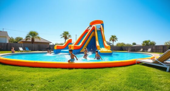 top inflatable pool slides