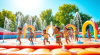 top inflatable splash pads