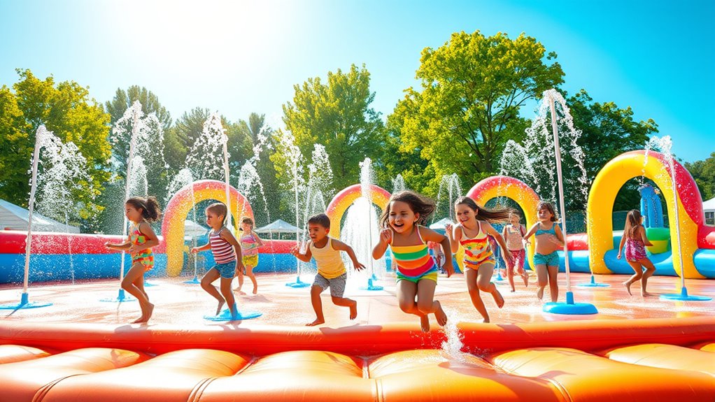 top inflatable splash pads