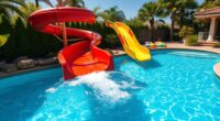 top large pool slide options