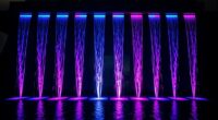 top led waterfall decorations