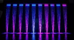 top led waterfall decorations