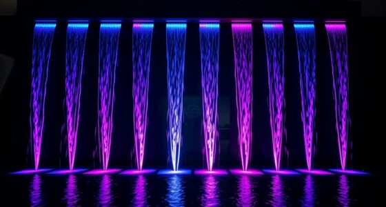 top led waterfall decorations