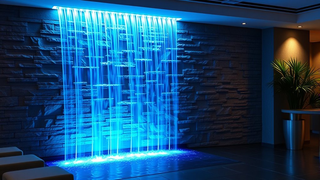 top led waterfall lighting options