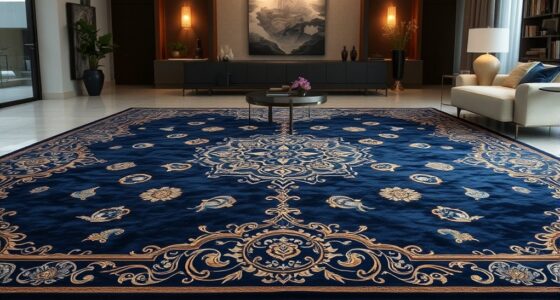 top navy silk rug picks