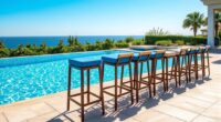 top outdoor pool bar stools