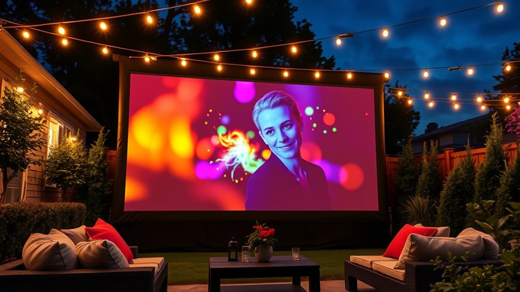 top outdoor projector screens