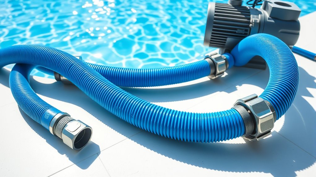 top pool discharge hose options