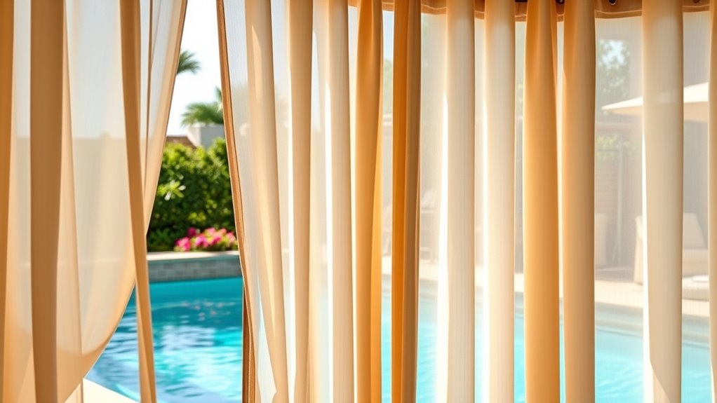 top poolside curtain selections