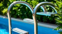 top stainless steel pool ladders