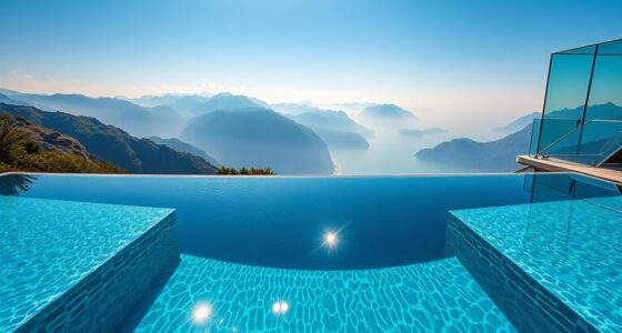 transparent acrylic pool walls