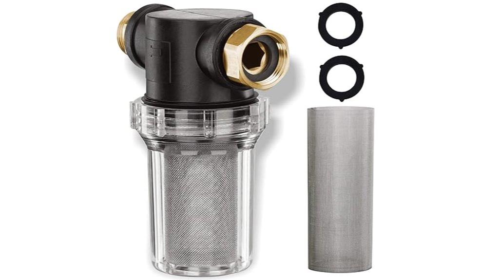 two hose filter attachments
