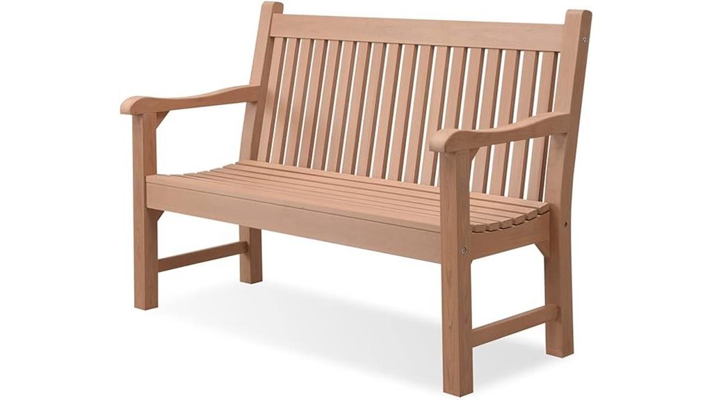 two person poly lumber bench