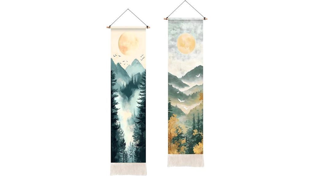 two piece wall tapestry set