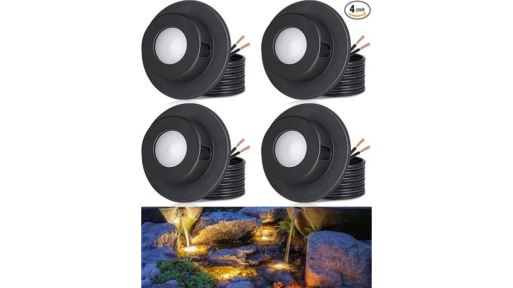 underwater pond light set