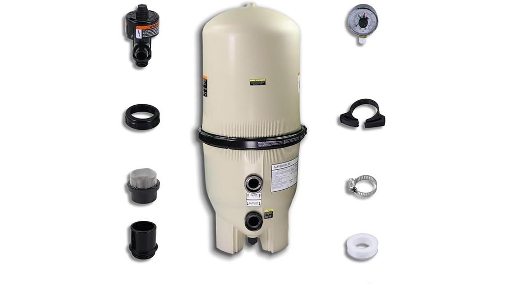 vertical grid pool filter