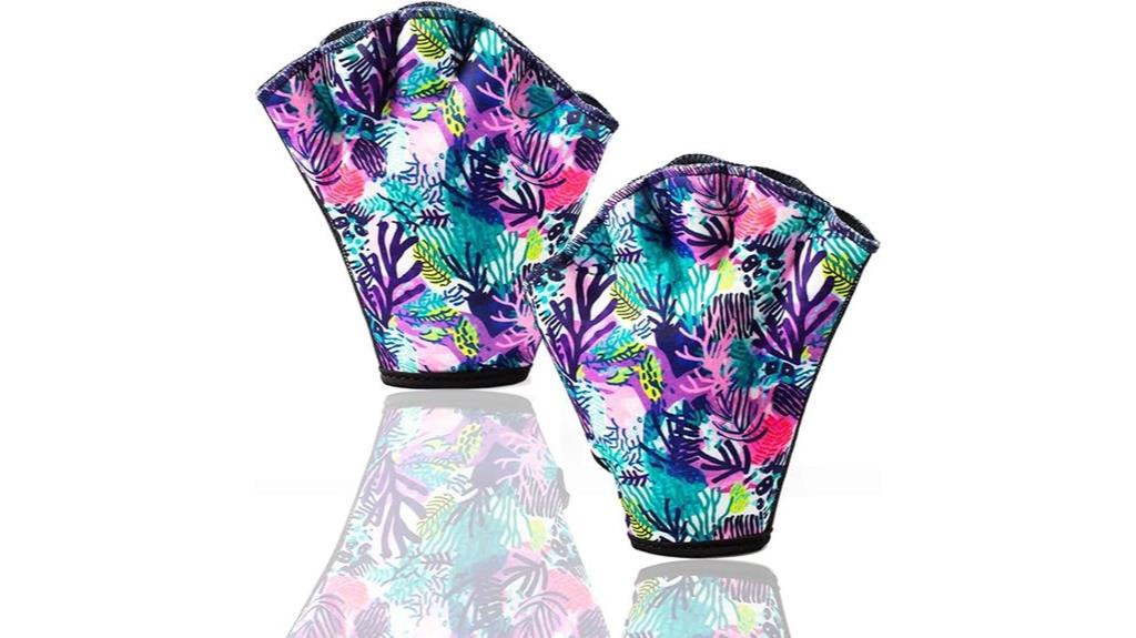 vibrant water aerobics gloves