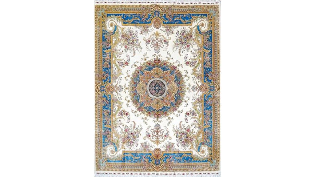 vintage medallion silk rug