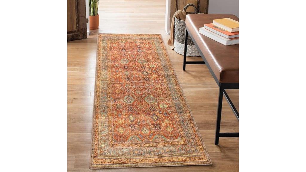 washable 12 ft non slip runner