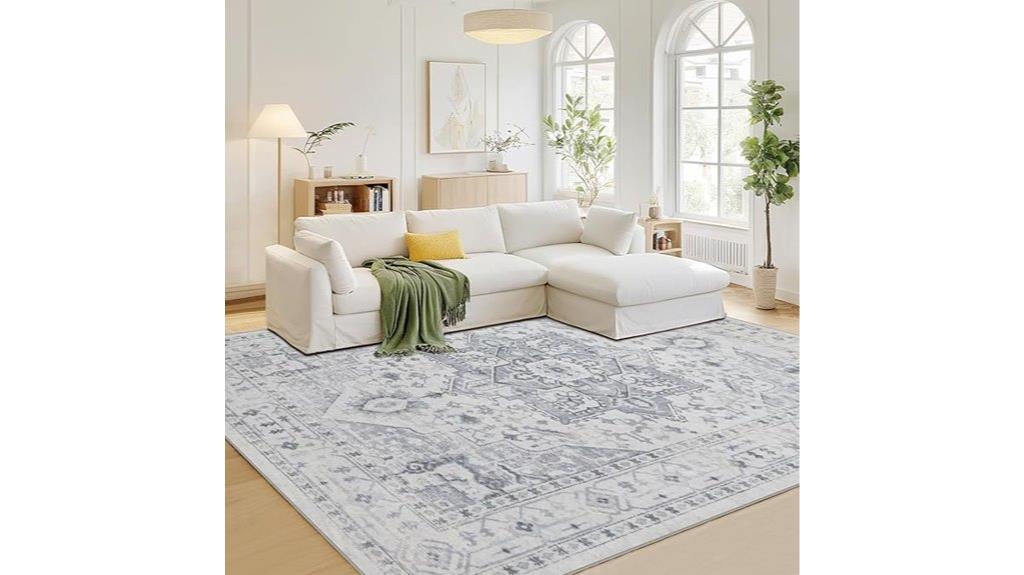 washable rug with slip resistant backing