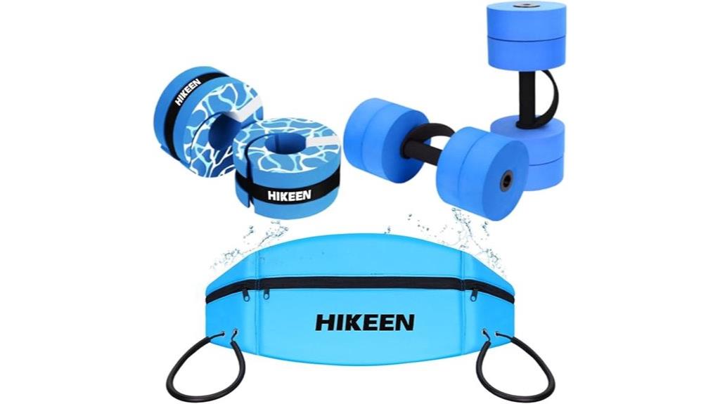 water exercise equipment set