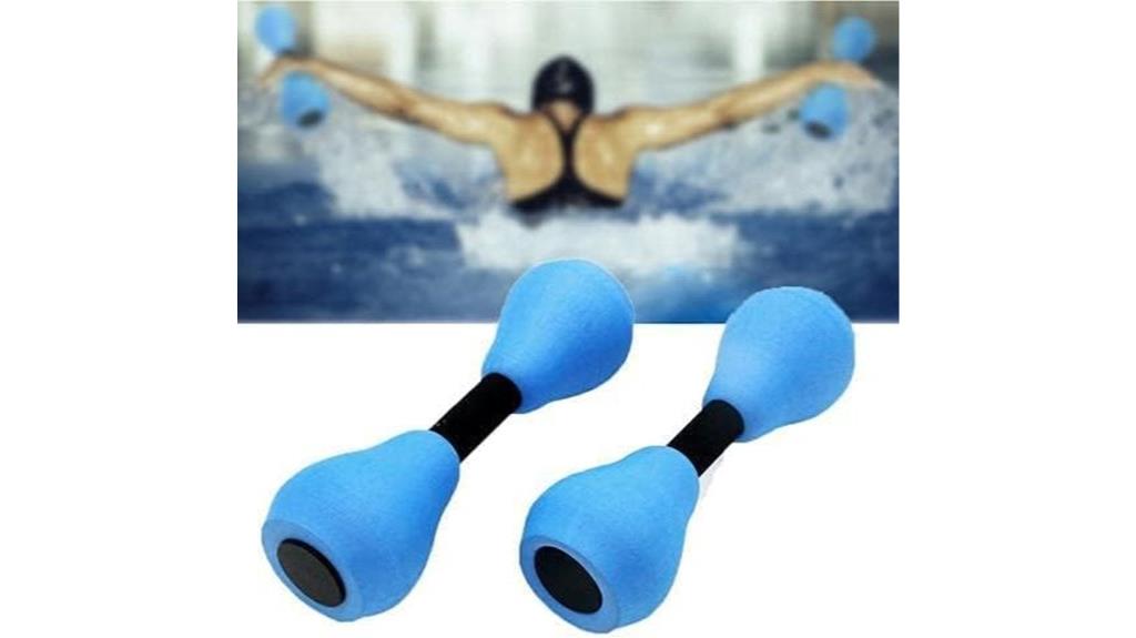 water fitness dumbbells set