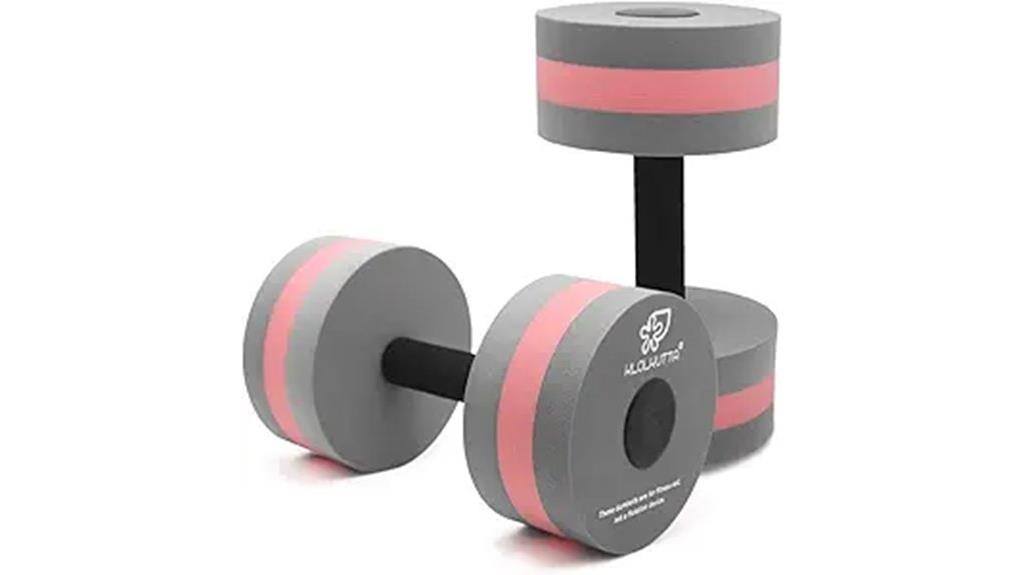 water resistance foam dumbbells