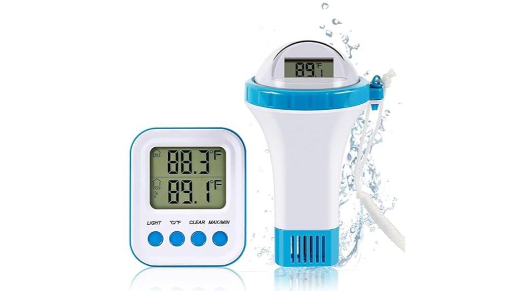 waterproof digital pool thermometer