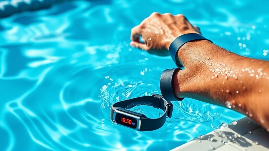 waterproof fitness trackers monitor swims