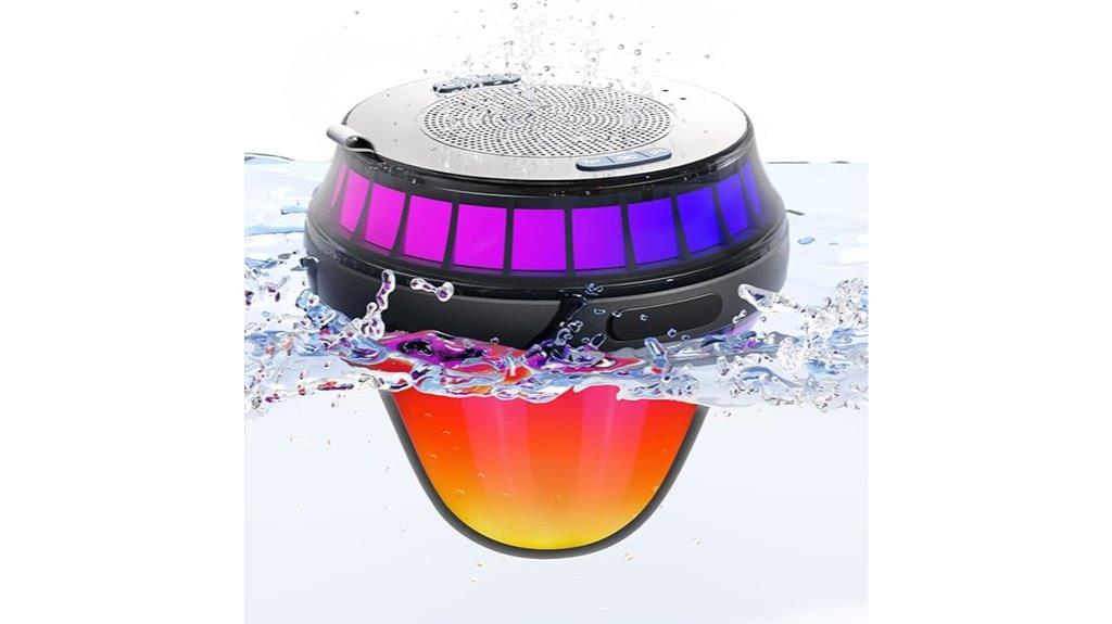 waterproof floating speaker with lights