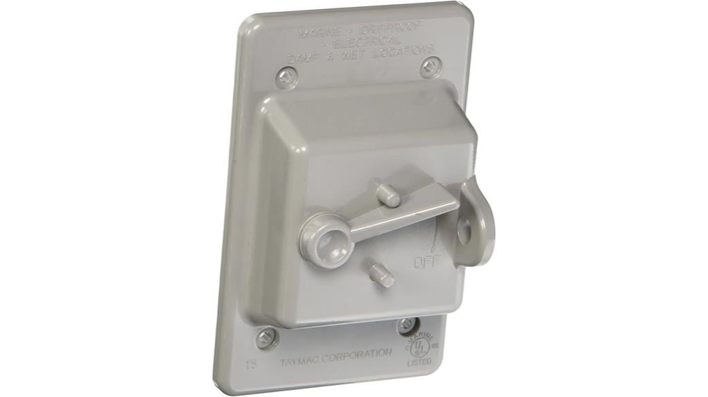 weatherproof nonmetallic toggle cover