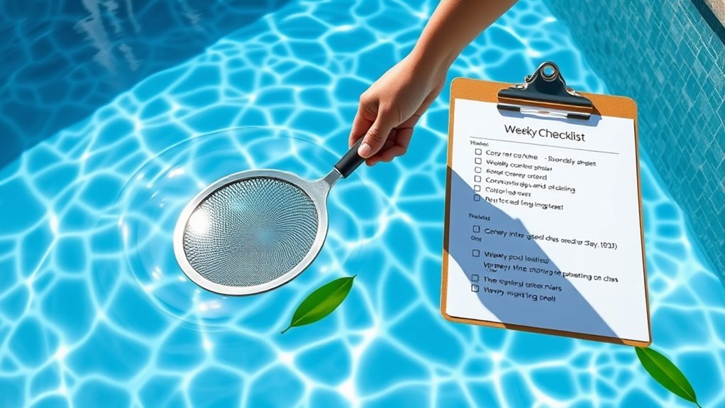 weekly pool maintenance checklist