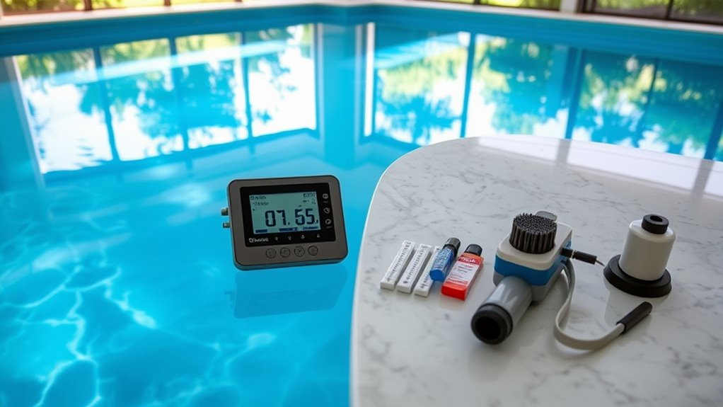 weekly pool water checks