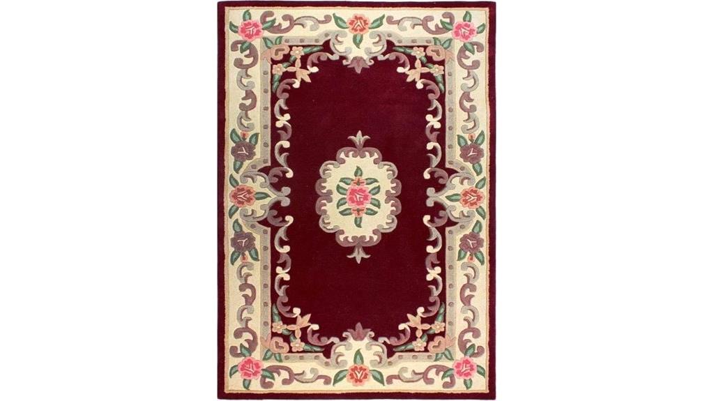wool aubusson area rug