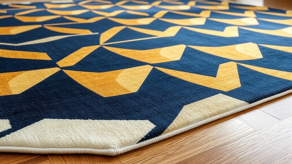yilong geometric silk rugs