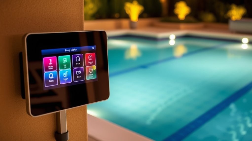 automated pool pump lighting