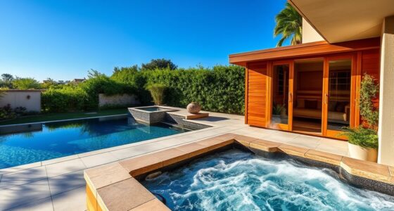 backyard pools hot tubs
