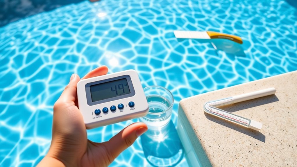 consistent pool water testing