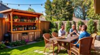 creating backyard garden bar