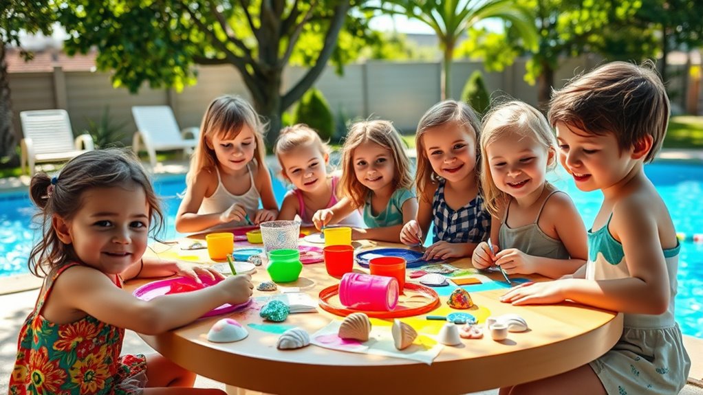 creative poolside art activities