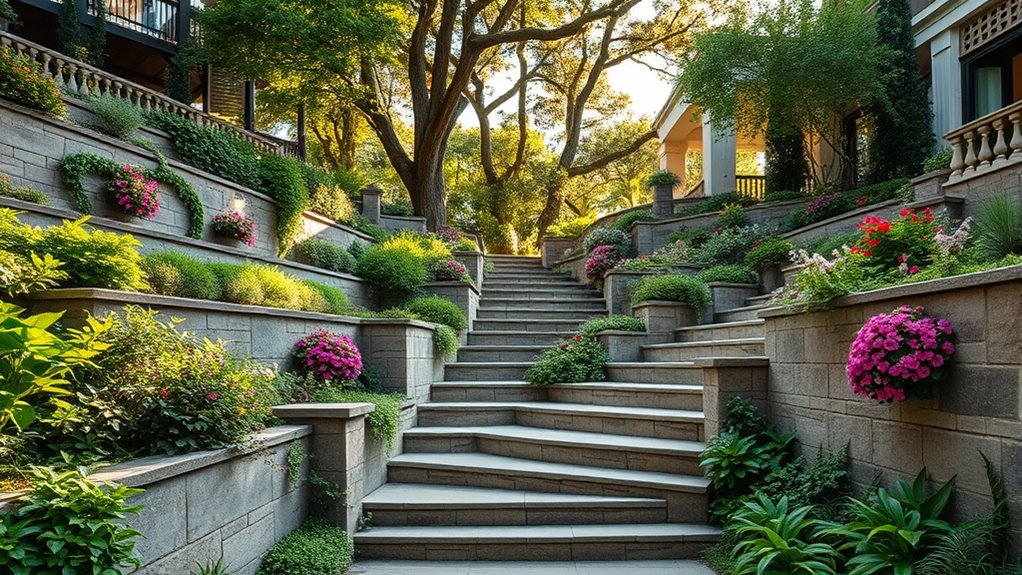 designing tiered outdoor areas